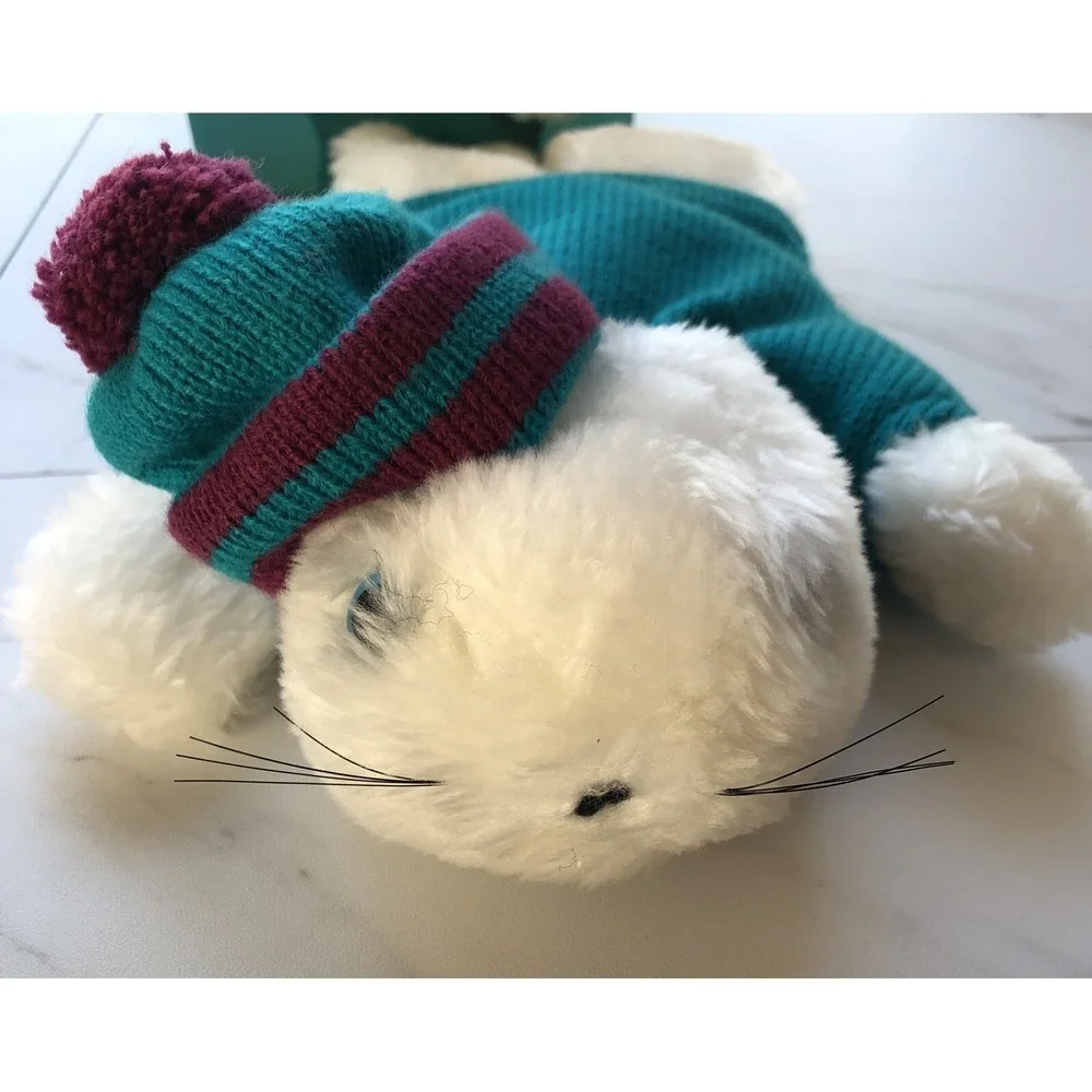 AVON BABY SEAL SCOOTER PLUSH STUFFED HAND PUPPET FULL‎ BODY W/box Vintage